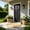 Black-Left Hand Inswing, variant on 36" x 80" Fiberglass Front Entry Door with 4-9/16" PVC Frame,Exterior Door with Clear Glass, White Smooth Finish for Home Entrance & Patio,Left-Hand Inswing