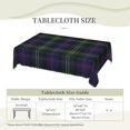 thumbnail image 6 of Rectangle Table Cloth, Plaid Clan Sutherland Purple Green Check Tartan Resistant Washable Tablecloth Decorative Table Cover for Dining, Indoor and Outdoor, 6 of 6