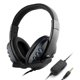 thumbnail image 1 of Audífonos para juegos con cable de 3,5 mm por encima del oído Juego Audífonos con cancelación de rui Abanopi Azul negro, 1 of 7