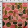 thumbnail image 3 of oneOone Silk Tabby Pink Fabric Geometric Sewing Material Print Fabric By The Yard 42 Inch Wide, 3 of 4
