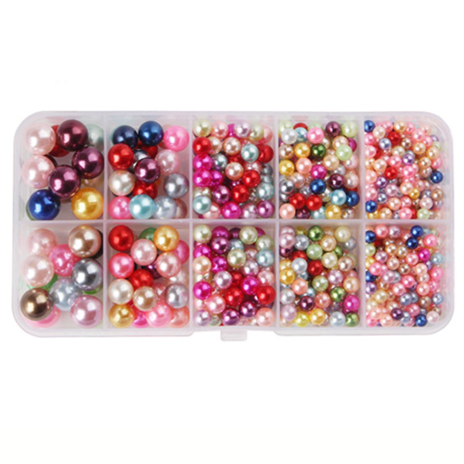 Clearance Office cabinet under $8,Pearl Beads For Crafts Round Pearl Bead Loose Bracelet Jewelry Choker DIY Making 2PC