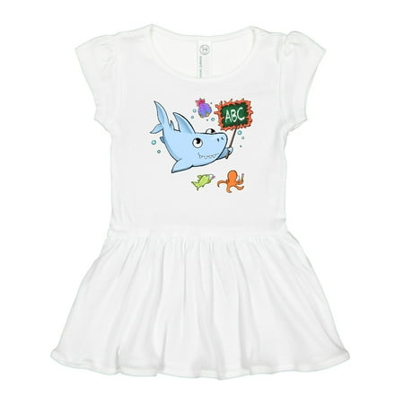 

Inktastic Teacher Shark with School of Fish Gift Toddler Girl Dress
