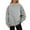 Gray _AD04, variant on Mock Neck Sweatshirt Women Oversized Pullover Sweatshirts No Hood Plain Long Sleeve Turtleneck Tops Fall Winter Clothes White L