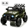 thumbnail image 1 of 12V Kids Ride on Truck, Battery Powered Electric Ride On Vehicle with Parent Remote Control, 3 Speeds & LED Lights, for Kids 3-8, 1 of 8