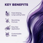 Splat Midnight Tanzanite Hair Dye Kit, Semi-Permanent Purple Hair Color for Brunettes