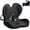 Black+ Gray, variant on Memory Foam Seat Cushion,Office Chair Cushion with Lumbar Support,L-Shape Ergonomic Cushions with Strap,Non-Slip Sciatica,Hemorrhoids, Tailbone Pain Relief for Office Workers,Driver