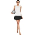 thumbnail image 6 of NELEUS Womens Workout Tops Racerback Athletic Tank Tops Loose Fit for Yoga Casual,White,US Size S, 6 of 11