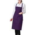 thumbnail image 4 of Women Men Adjustable Bib Apron Dress Kitchen Restaurant Chef Classic Cooking Bib  with Pocket, 4 of 5