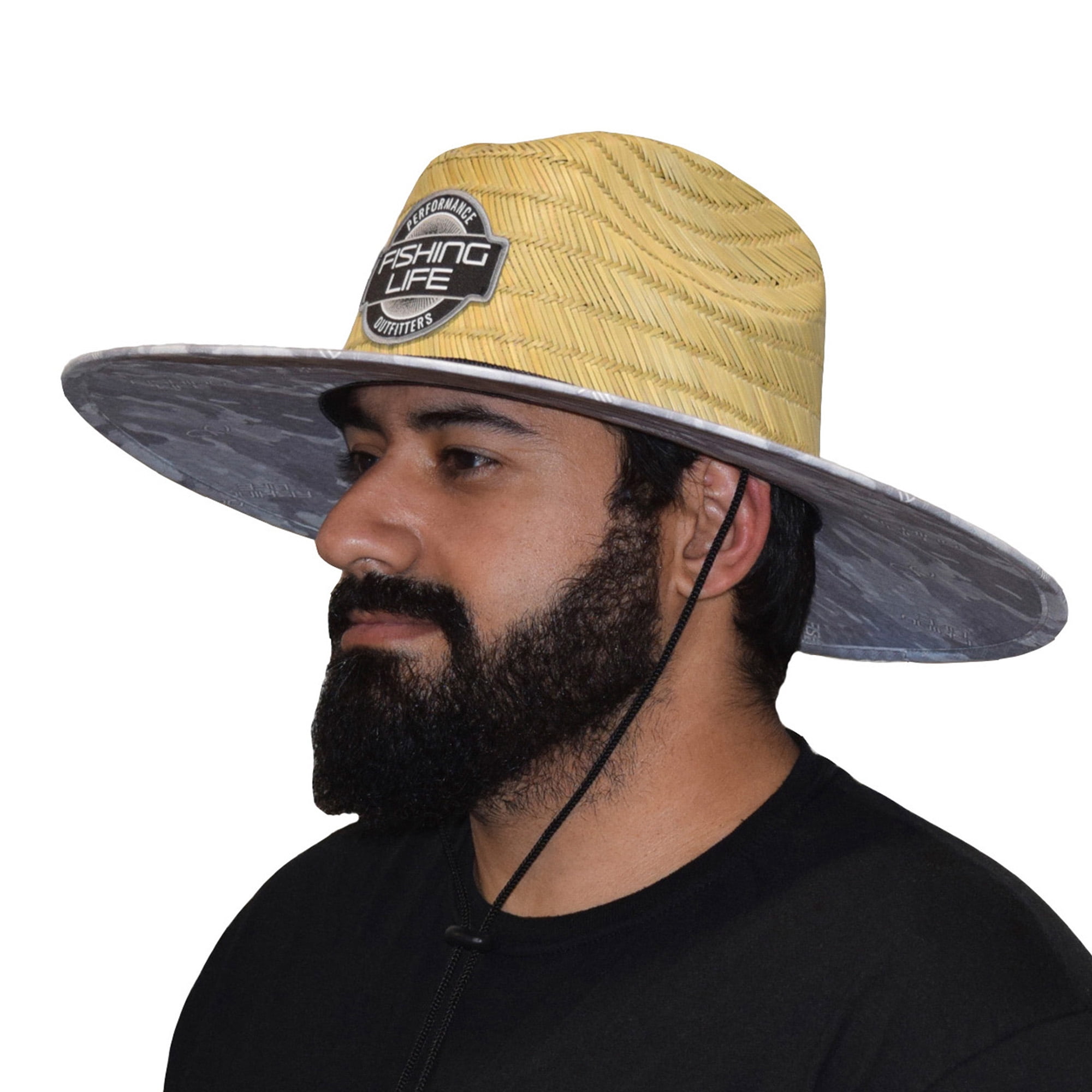 Fishing Life Reef Bay Straw Hat - Straw, Adult Unisex