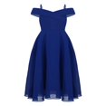 thumbnail image 1 of CHICTRY Juniors Grandes Filles Off-the-Shoulder Bal Cocktail Soirée Robe Perles Brillantes Robe de Fête d'Anniversaire Rose 8, 1 of 6