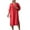 Red, variant on Dress for Women Summer Cotton-Like Button Short Sleeve Dress Loose Fit Casual Comfort Blue XXXL