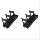thumbnail image 1 of 2pcs with Bracket Foldable Cup Holder Coffee Shop Cup Rack Black, 1 of 5