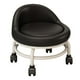 thumbnail image 5 of Asiento Rodante de Respaldo Bajo, Reposapiés de Sofá de PU, Taburete de Rodillo de Limpieza Multiusos, Taburete de Pedicura para Salón, Hogar, Bibliot negro Sunnimix Asiento rodante bajo, 5 of 8