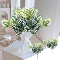 thumbnail image 2 of AYktou 2 Pcs Artificial Plants Leaves Greenery Plants, 13.8 Inch Sprawling Plants Leaves Gradient Color Texture Faux Plants Bouquet Fillers for Vase Floral Arrangement Table Centerpiece Home Decor, 2 of 7