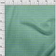 thumbnail image 3 of oneOone Velvet Light Green Fabric Tropical Leaves With Geomtric Diy Clothing Quilting Fabric Print Fabric By Yard 58 Inch Wide, 3 of 4