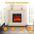 thumbnail image 5 of Cozy Home Electric Fireplace Insert with Remote, Adjustable Flame - 18 in, Black, 5 of 9