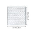 thumbnail image 3 of Women's Line Chrysanthemum Pattern Scarf Square 26.7''X26.7'' Elegant Neck Scarves for Thanksgiving  Gift One Size White, 3 of 6