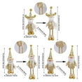 thumbnail image 6 of Shoreew Christmas Gnome Plush Doll Retractable Legs Santa Claus Snowman Elk Ornament Adjustable Standing Figurine Decoration, 6 of 7
