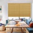 thumbnail image 4 of LazBlinds Cordless Cellular Shades, No Tools No Drill Light Filtering Honeycomb Shades Pleated Blinds for Windows, 25'' W x 64'' H, Yellowish-Brown, 4 of 5