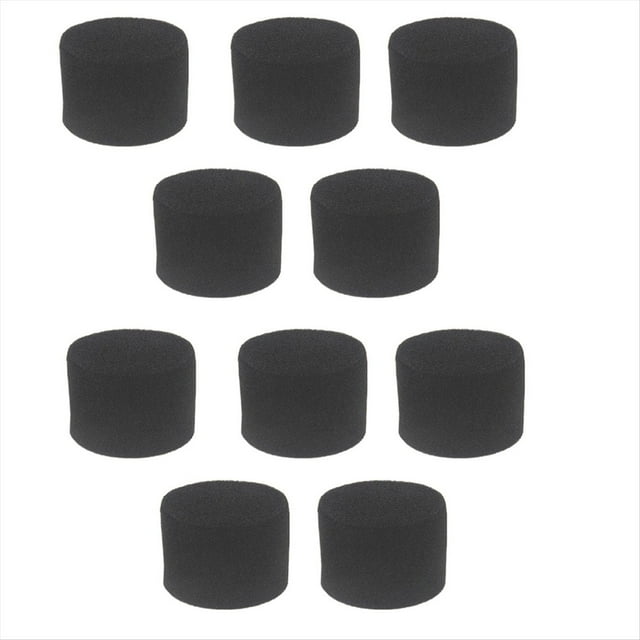 10 Tapones de Esponja para Tubos de Puerto de Altavoz, Tubos Bass Reflex y Rejillas de Ventilación para Woofer. Mejoran la Fase de Graves (100 X 100 mm).