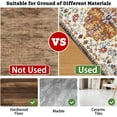 thumbnail image 4 of Office Chair Mat for Hardwood & Tile Floor,Boho Vintage 36"x48" Computer Chair Mat for Rolling Chairs Carpet,Under Desk Non Slip Gaming Rug,Low-Pile Rubber Backing Large Protector Mat (Brown), 4 of 6