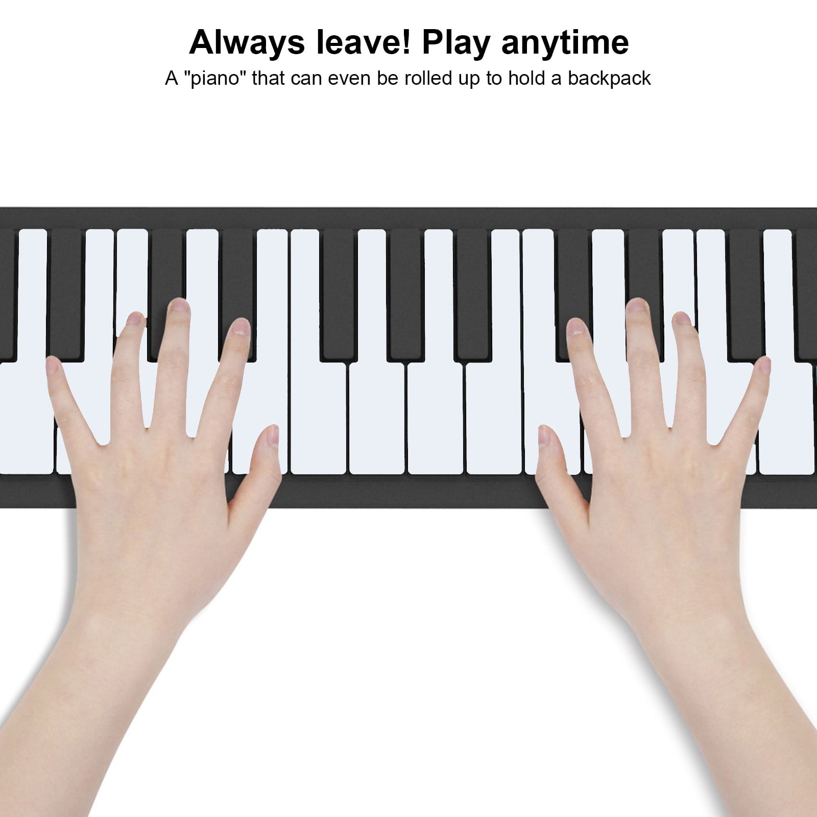 Limited Time Deal karymi Hand Rolled Piano 49 Keys Portable Toy Folding Soft Keyboard Introductory Keyboard Instrument Family Gifts Weekly Deal Weekly Deal