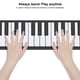 thumbnail image 5 of Piano enrollado a mano 49 teclas Teclado enrollable portátil | Piano Electrónico Plegable Suave con Reproducción de Grabación MP3 | Batería incorporada | Diseño ligero y compacto | 31,6 x 5,7, 5 of 7