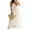 White, variant on LMLYSoH Women Halter Long Dress Elegant Ruffles Drawstring Flowy Party Dress Summer Low Cut Tie Back Sleeveless Dress