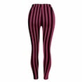 thumbnail image 5 of Felirenzacia Halloween Leggings for Women Buttery Soft Striped Funny Printed Leggings Hight Waisted Yoga Pants Halloween Pajama Pants, 5 of 7