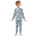 thumbnail image 3 of Daisy Pattern Cotton Pajamas 2 Piece Set Sleepwear Soft and Comfortable Homewear Nightwear, 3 of 7