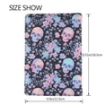 thumbnail image 3 of Pofeuu cool Skull flower Print Travel Document Organizer Passport Holder Men Women for Family (6.5 in x 4.5 in),Wallet Holder Credit Card Clutch Bag Case, 3 of 5