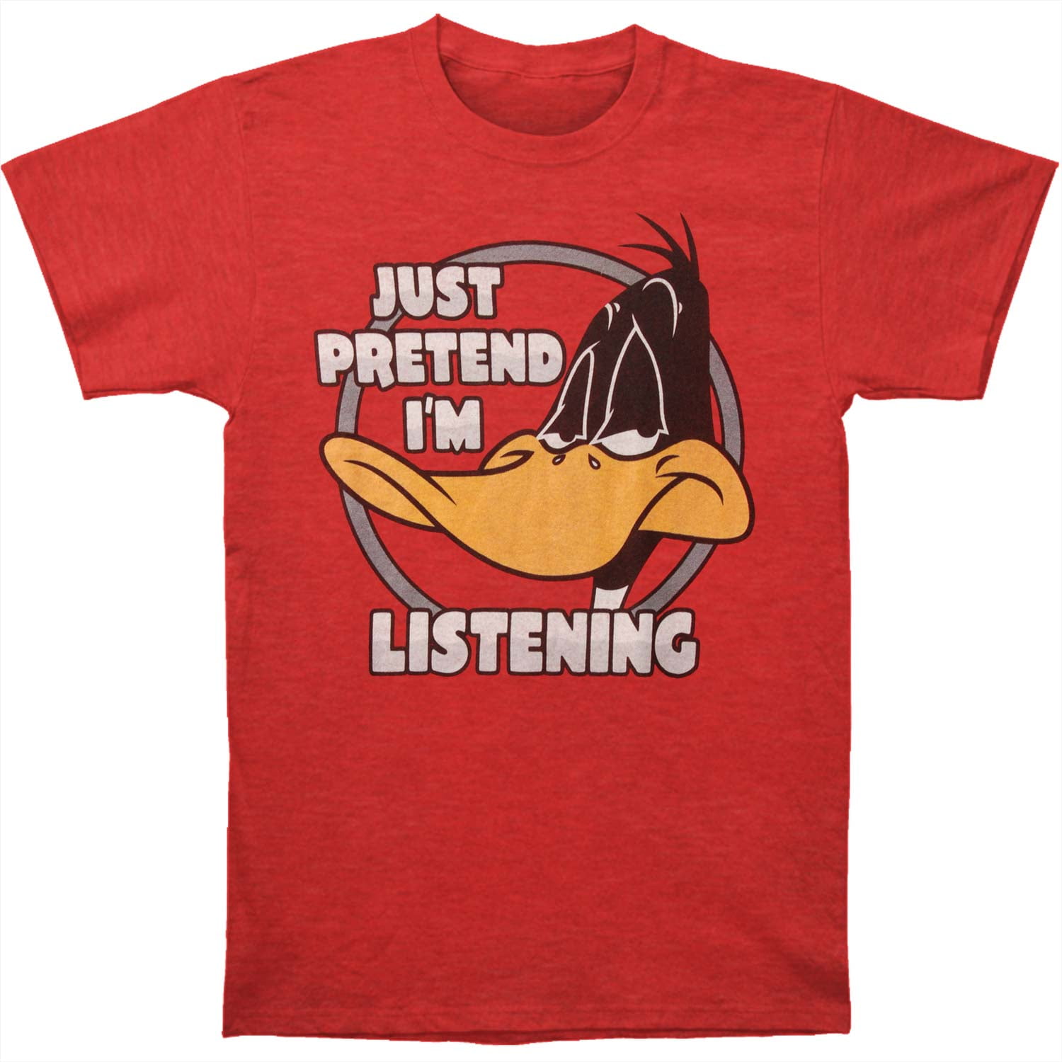 Looney Tunes Looney Tunes Men's Just Pretend Heather Tshirt Red