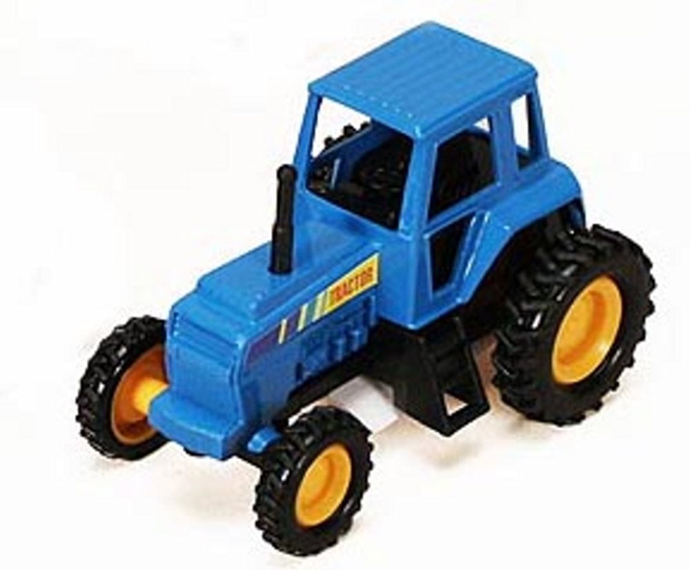 Farm Tractor, Blue - Showcasts 9661D - 4 Inch Scale ...