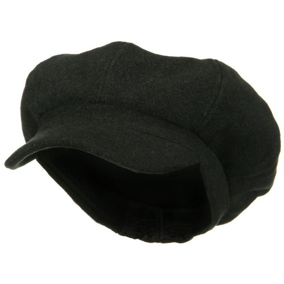 Big Size Classic Wool Newsboy Cap - Charcoal XL-2XL