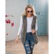 thumbnail image 1 of Chaqueta de felpa con capucha para mujer, chaleco de color sólido europeo y americano de longitud media, nuevo estilo caliente, otoño e invierno, 2023, 1 of 4