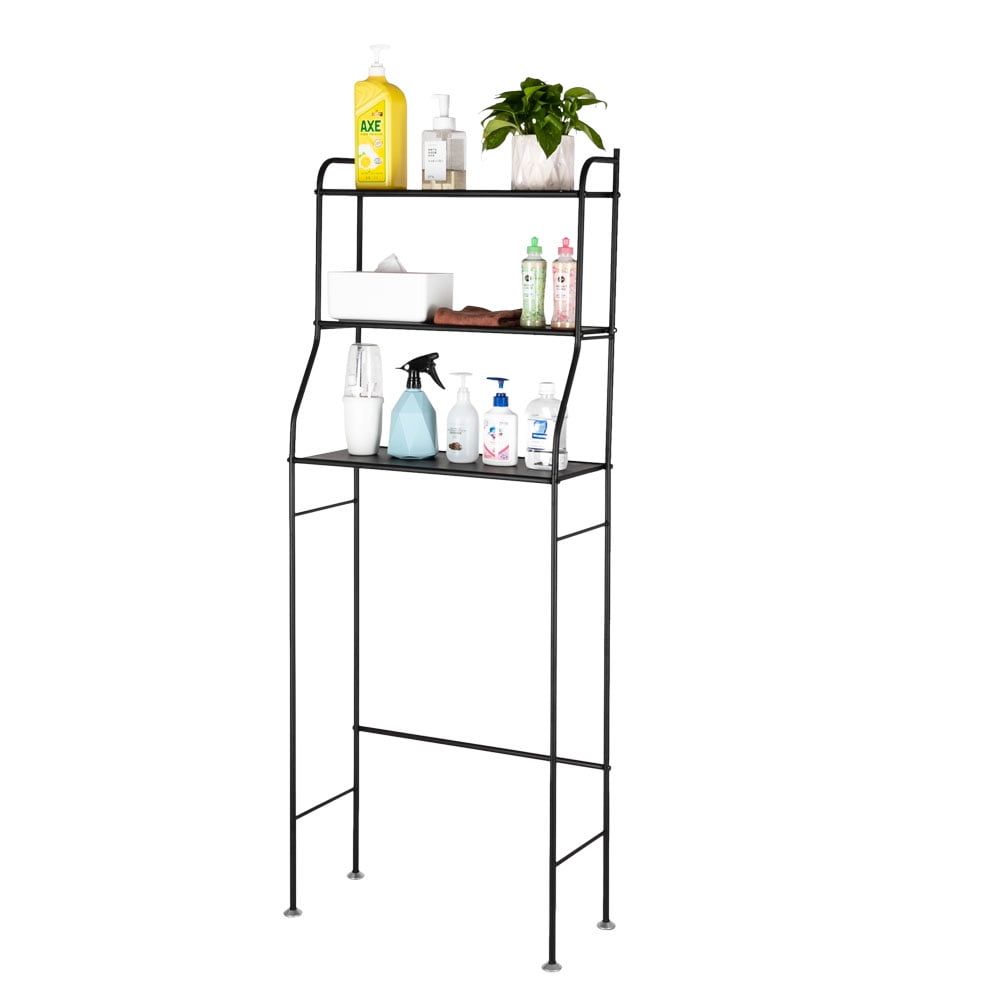 Kepooman 3-Tier Bathroom Organizer Over Toilet, Bathroom Racks and Shelves Storage Rack, Space Saver Rack Over the Toilet Rack, Bathroom Corner Stand Storage Organizer, Black Kepooman 3-Tier Bathroom Organizer Over Toilet, Bathroom Racks and Shelves Storage Rack, Space Saver Rack Over the Toilet Rack, Bathroom Corner Stand Storage Organizer, Black