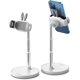 thumbnail image 1 of Hermoso soporte para teléfono de escritorio, conejo ajustable, rotación de 360°, compatible con teléfonos inteligentes de 4 a 7 pulgadas (blanco), 1 of 5