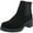 Black Suede, variant on Aqua College Womens Liya Suede Booties Chelsea Boots