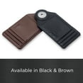 thumbnail image 5 of Encased Airtag Wallet for Men, PU Leather Card Holder Compatible with Apple Airtag (Black), 5 of 7