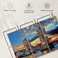 thumbnail image 6 of Elephant Stock Tower Bridge Of London Wall Art - Horizontal Multi Panel Canvas - Living Room Wall Decor - Places Multi Panel - Gray And Orange Decor - 50" x 32", 6 of 8