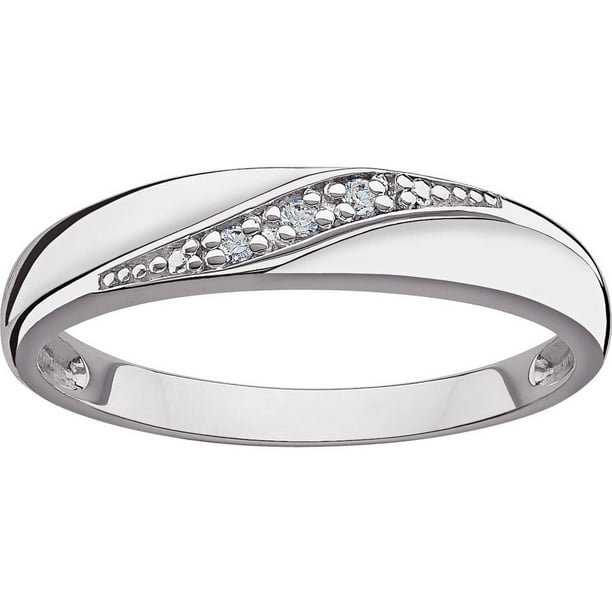 ONLINE Sterling Silver Women's Diamond Accent Wedding Band Walmart