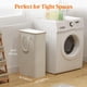 thumbnail image 2 of 1 Piezas Cesto Ropa Sucia Estrecho con Tapa 65L, Cesta Ropa Sucia con Asas Extendidas, Cesta de Almacenamiento, Cubo Ropa Sucia Pequeño Plegable para Baño, Dormitorio, Lavadero, 2 of 9