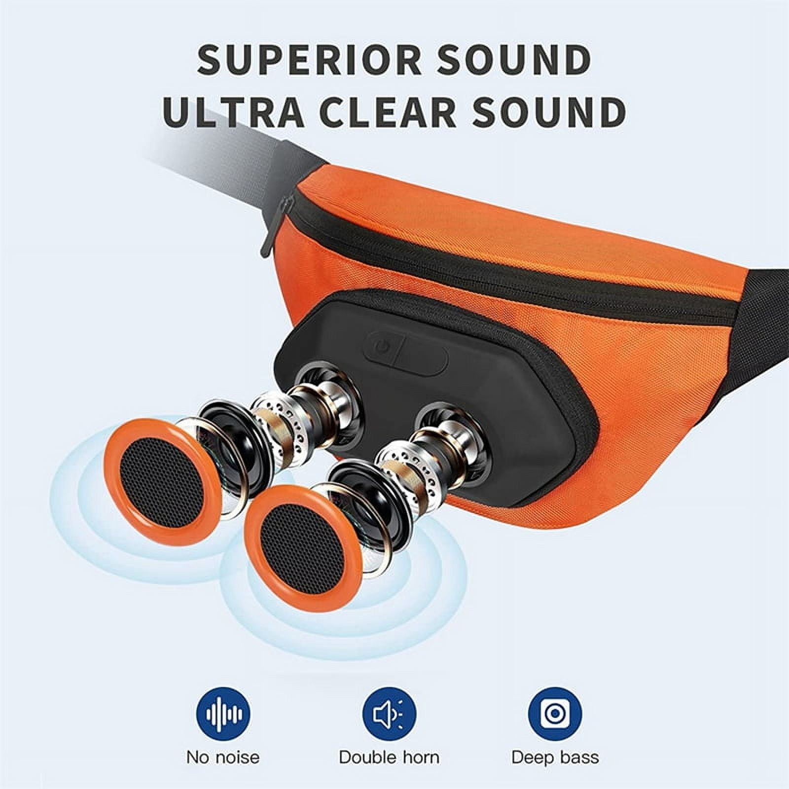 Portable Bicycle Speaker Fanny Pack Bluetooth Sound Audio Sports Waterproof Outdoor Running Climbing Sports Speaker,A