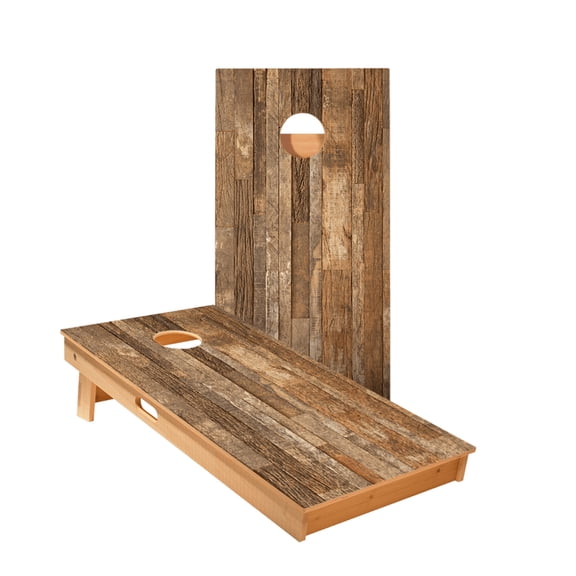 Rustic Wood Star Cornhole Boards