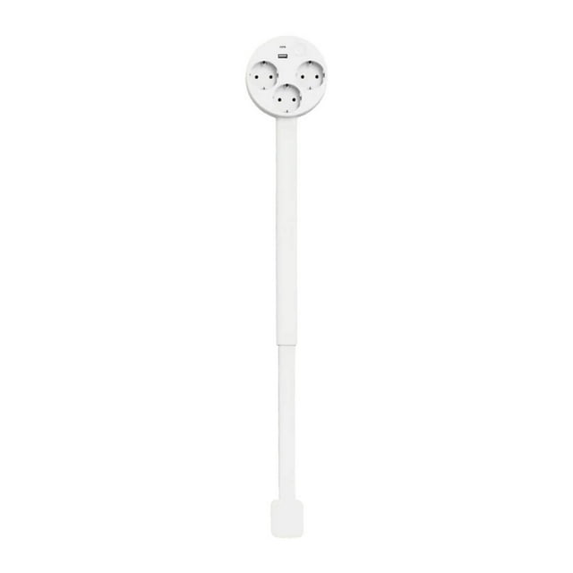 ERK 1Pcs Electrical Extender Power Socket Expander Features USB A USB C And 3 AC Electrical Extender Extends 18.5