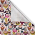 thumbnail image 4 of Ambesonne Girls Valance Pack of 2, Fashion Themed Cartoon Art, 54"X12", White Multicolor, 4 of 5