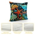 thumbnail image 4 of Life Fitted Sheet Queen,Whale Octopus Crab Tortoise Goldfish Bed Cover,Sea Animal Theme Bedding  for Kids Teens Room Decor,Watercolor Bed Sheets with  Pillowcases, 4 of 5