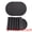 Black Brown/Black, variant on Unique Bargains 6pcs Oval Table Mats for Kitchen Black Brown/Black 17.3"x11.8"