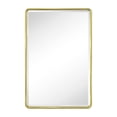 thumbnail image 5 of TEHOME Farmhouse Gold Medicine Cabinet, 16x24 Inches, Recessed, Beveled Mirror, 5 of 9