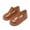 E18-Brown, variant on Toddler Girls Bow School Dress Uniform Oxford School Shoes-Size 10